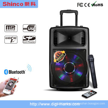 12 Inch Promotional Amplifier Subwoofer Stereo Wireless Bluetooth Speaker